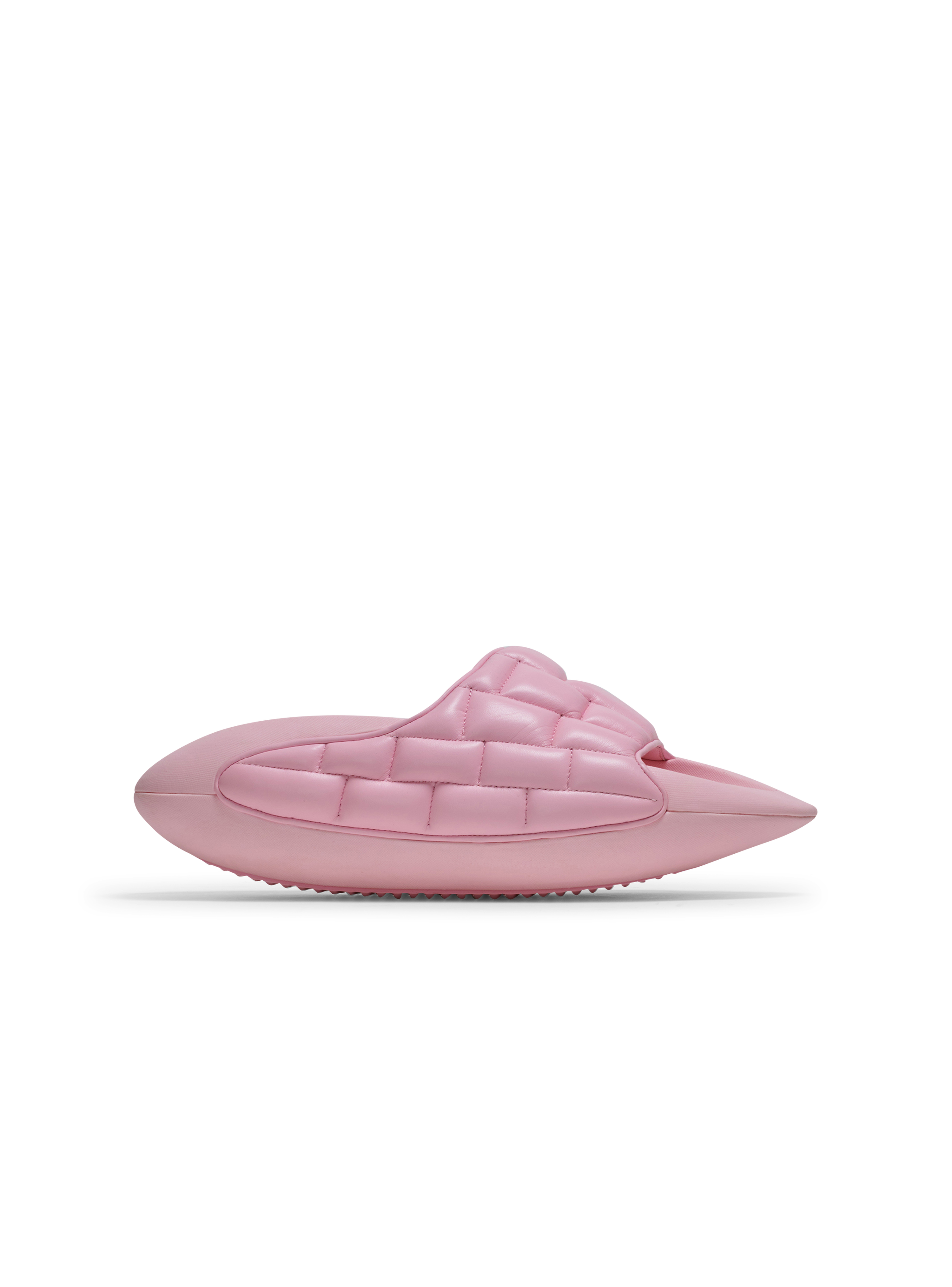 Quilted leather B-IT mules, pink
