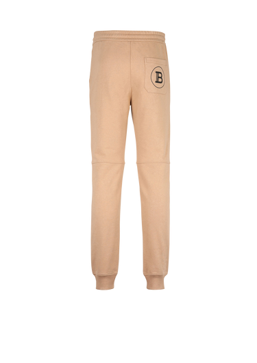 Pantalon de jogging en coton éco-design imprimé logo Balmain
