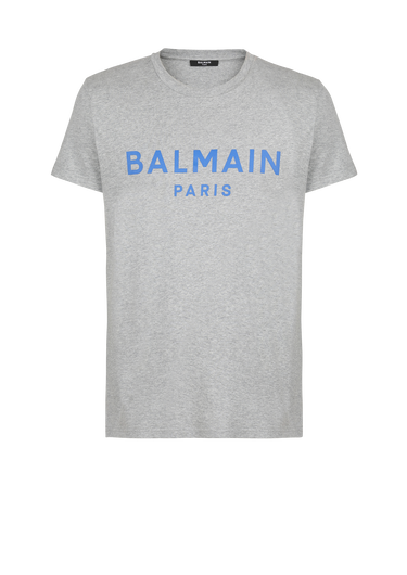 EXCLUSIF - T-shirt en coton imprimé logo Balmain
