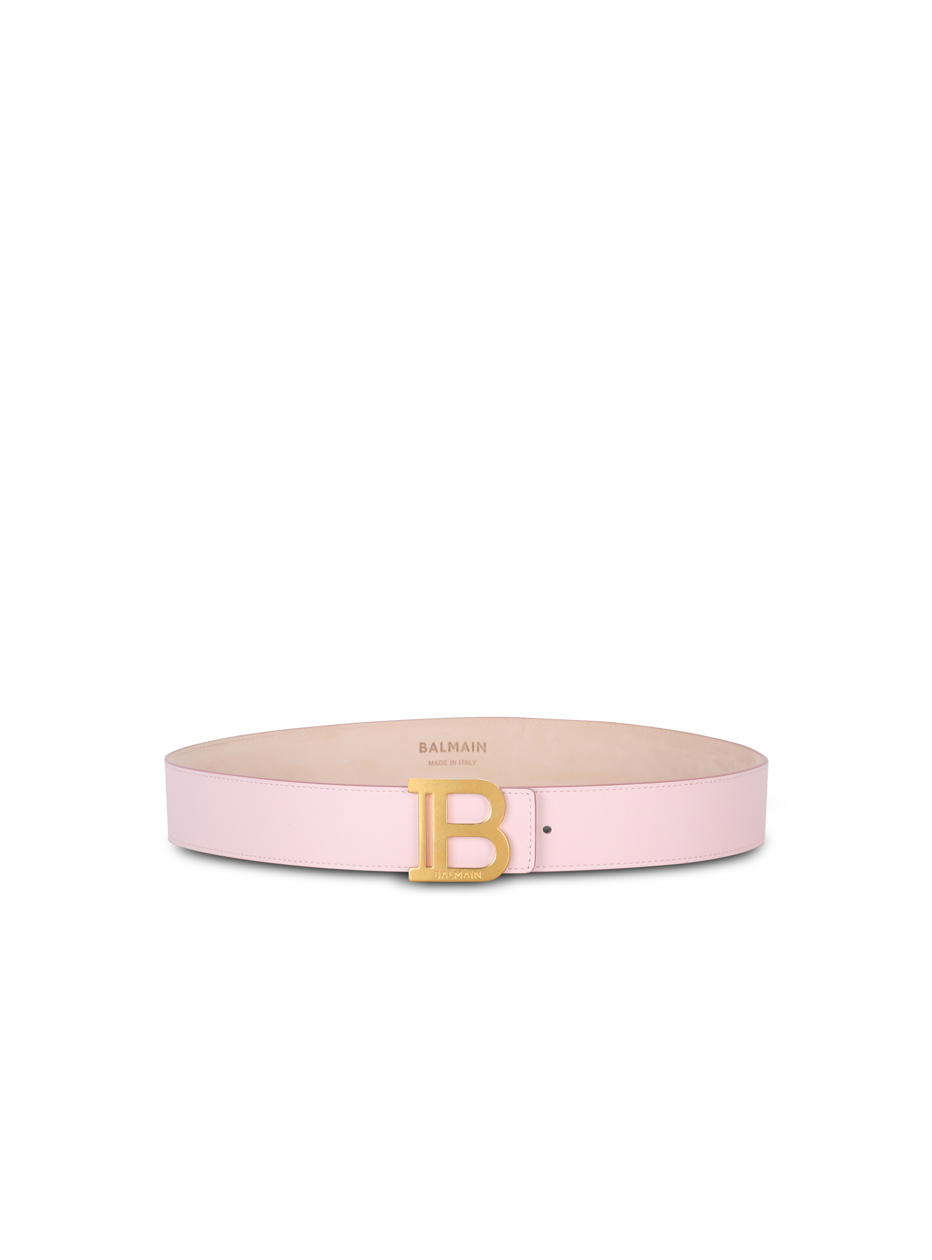 Smooth leather B-Belt belt, pink