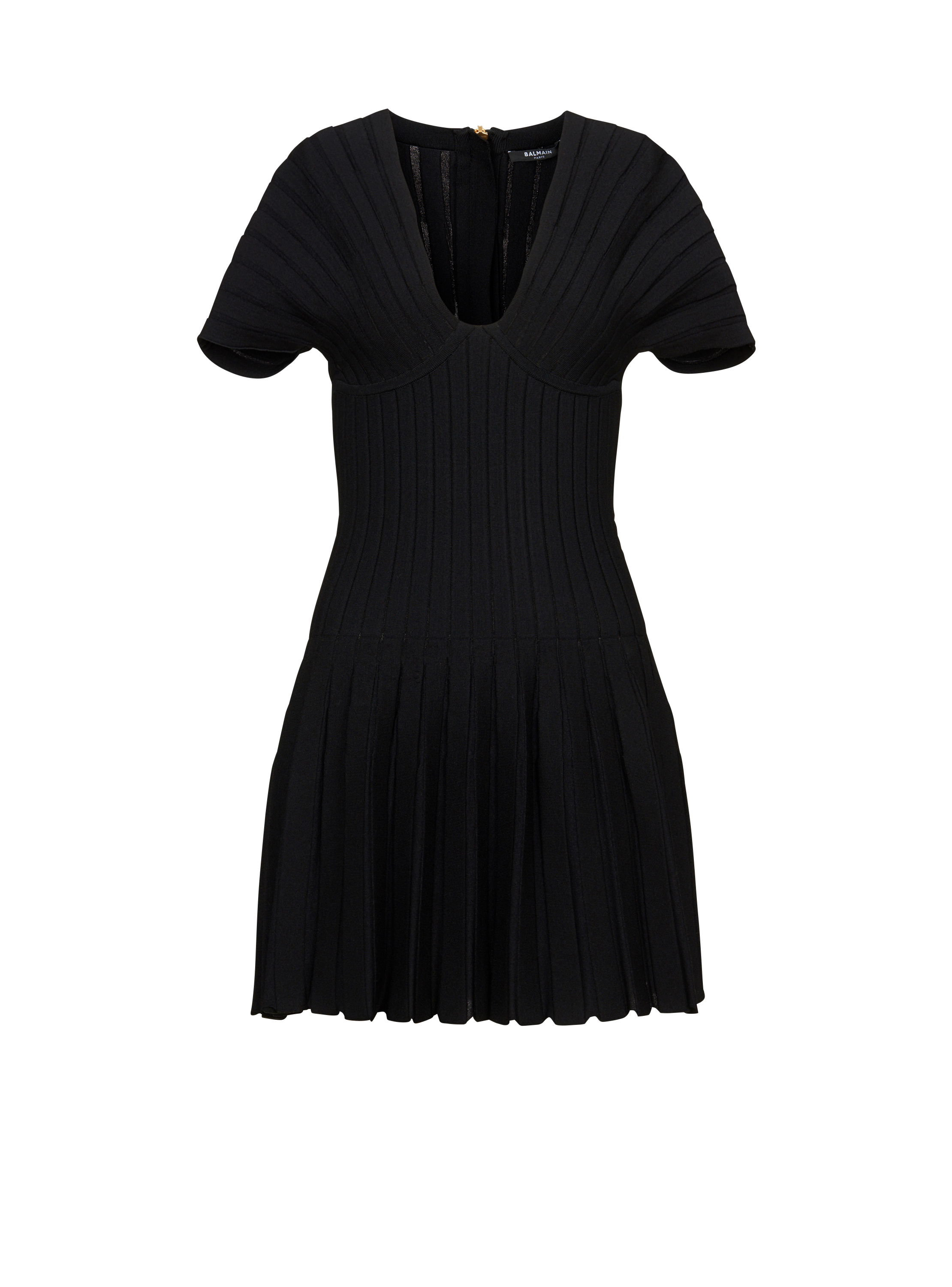Short pleated knit dress - Women | BALMAIN