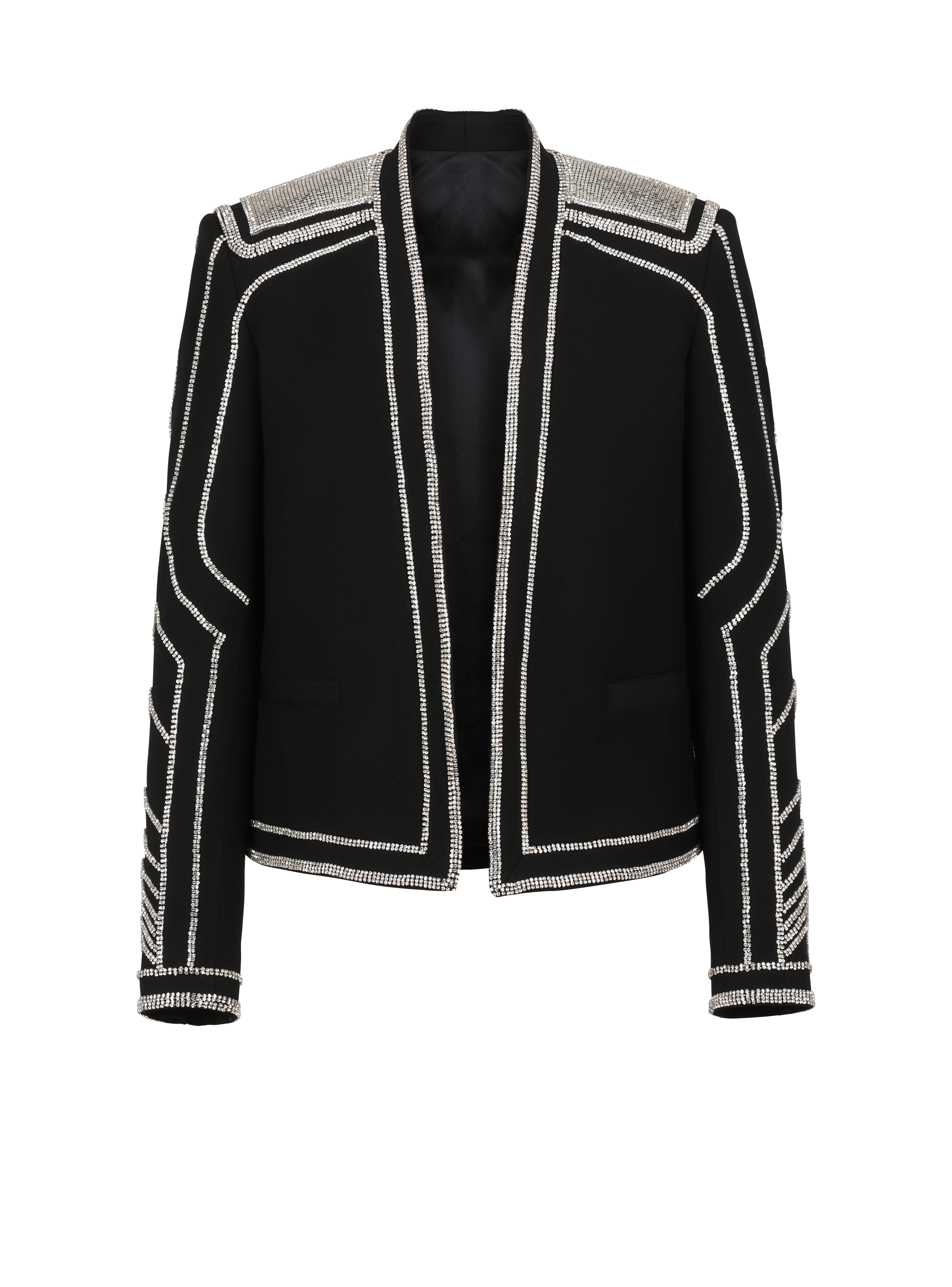 Jacket with monogram Balmain pour homme en coloris Noir blazers Vestes casual blousons Homme Vêtements Vestes 