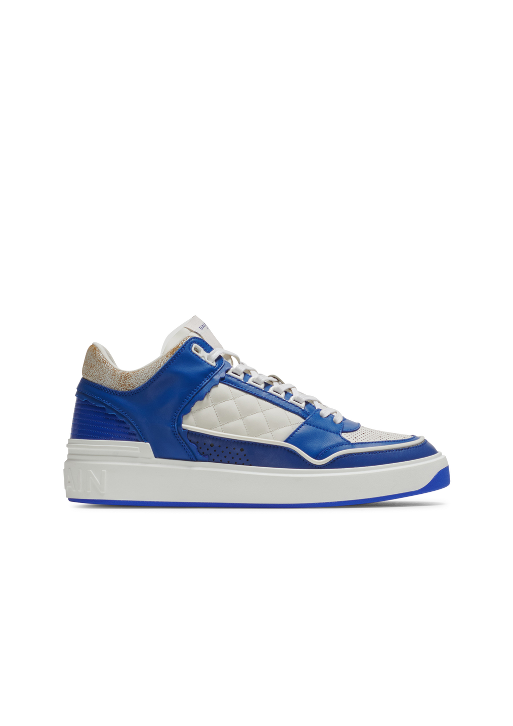 B-Court leather trainers, blue, hi-res